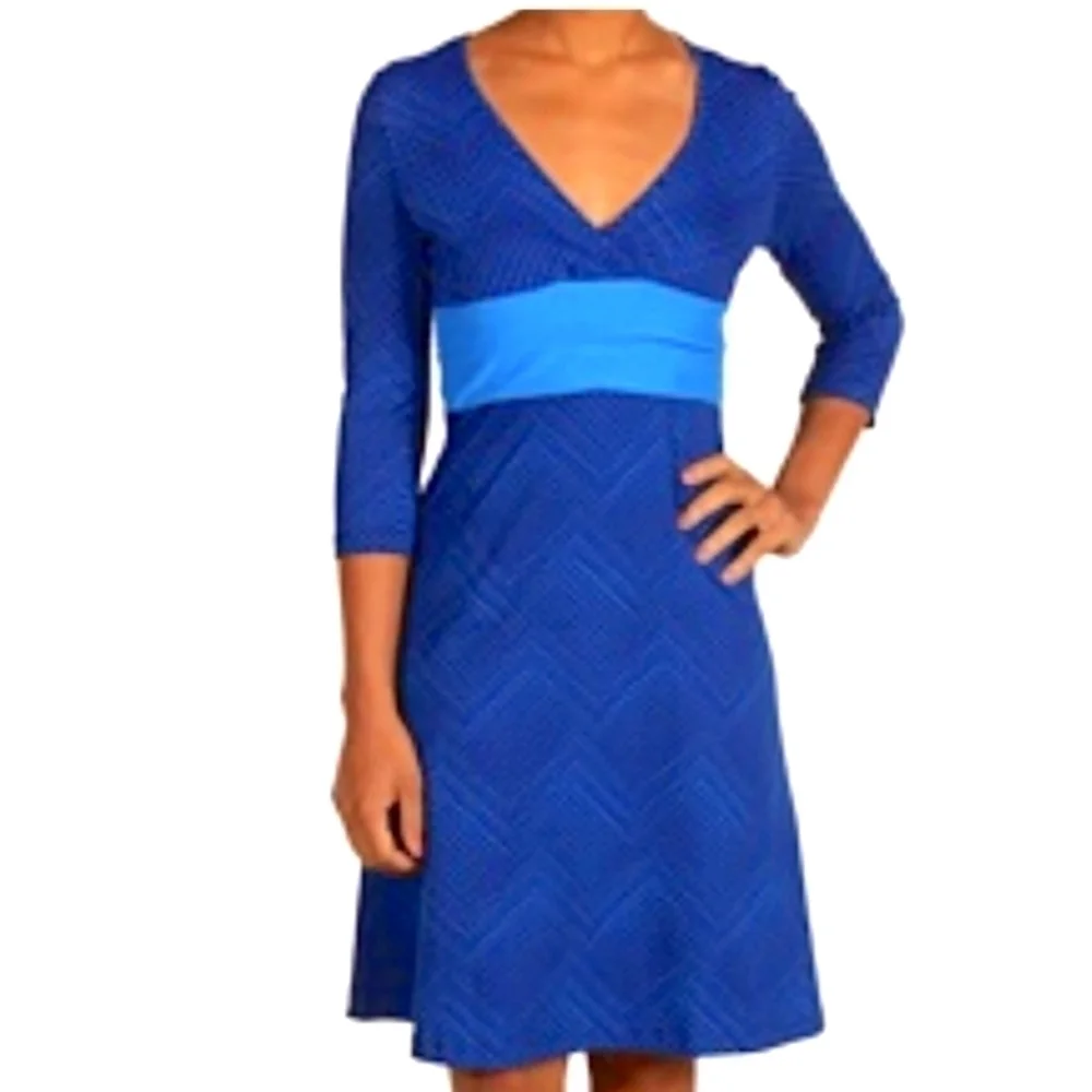 Patagonia Margot 3/4 Sleeve V Neck Pullover Dress - Picture 1 of 11